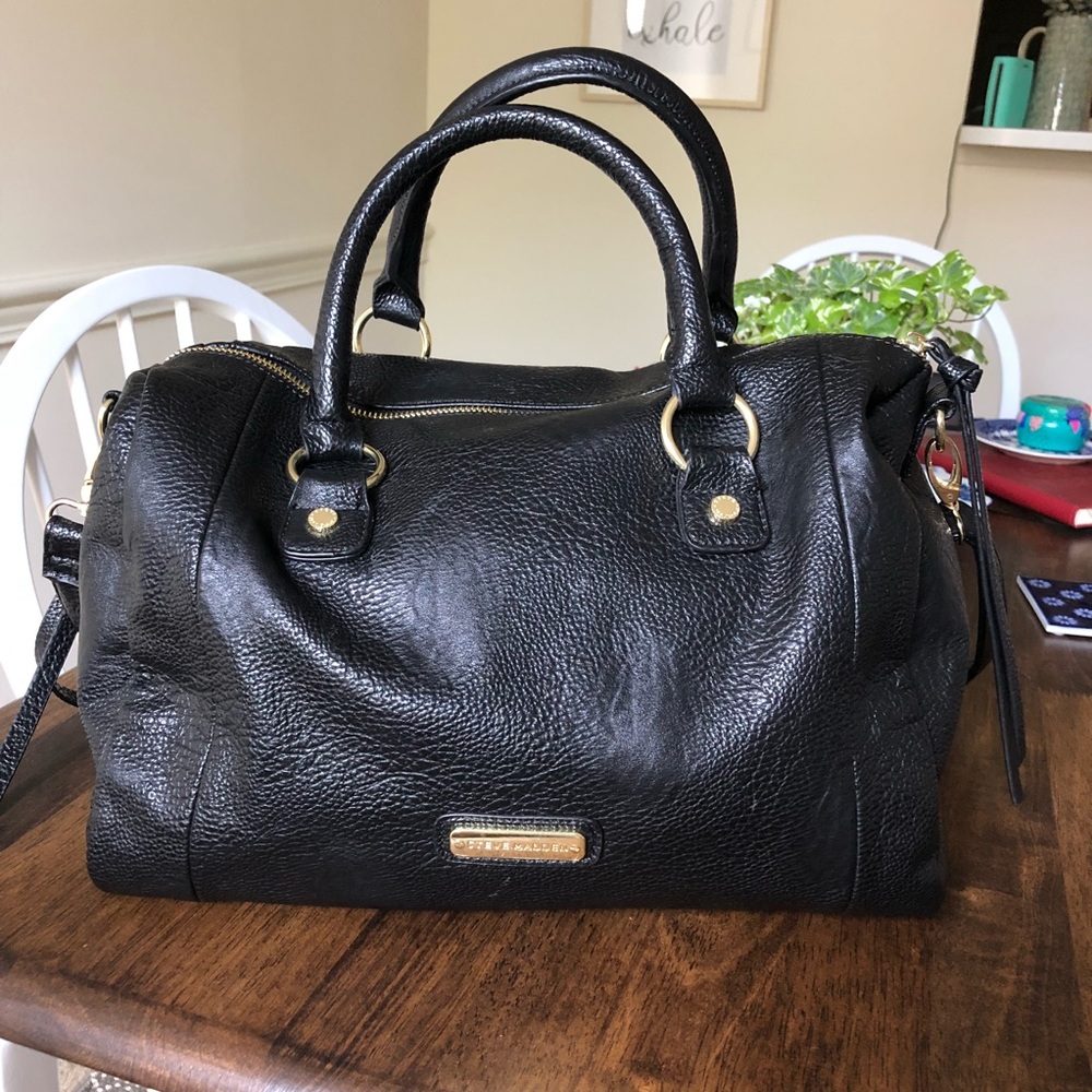 Steve Madden Black Mini-Duffel Bag